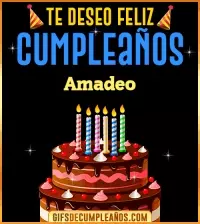 GIF Te deseo Feliz Cumpleaños Amadeo